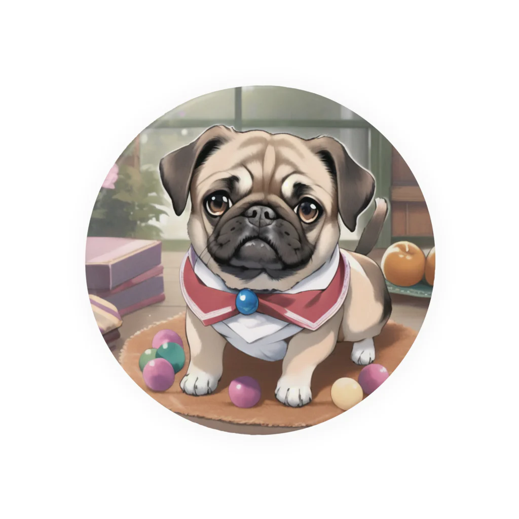 pug 89のパグ Tin Badge