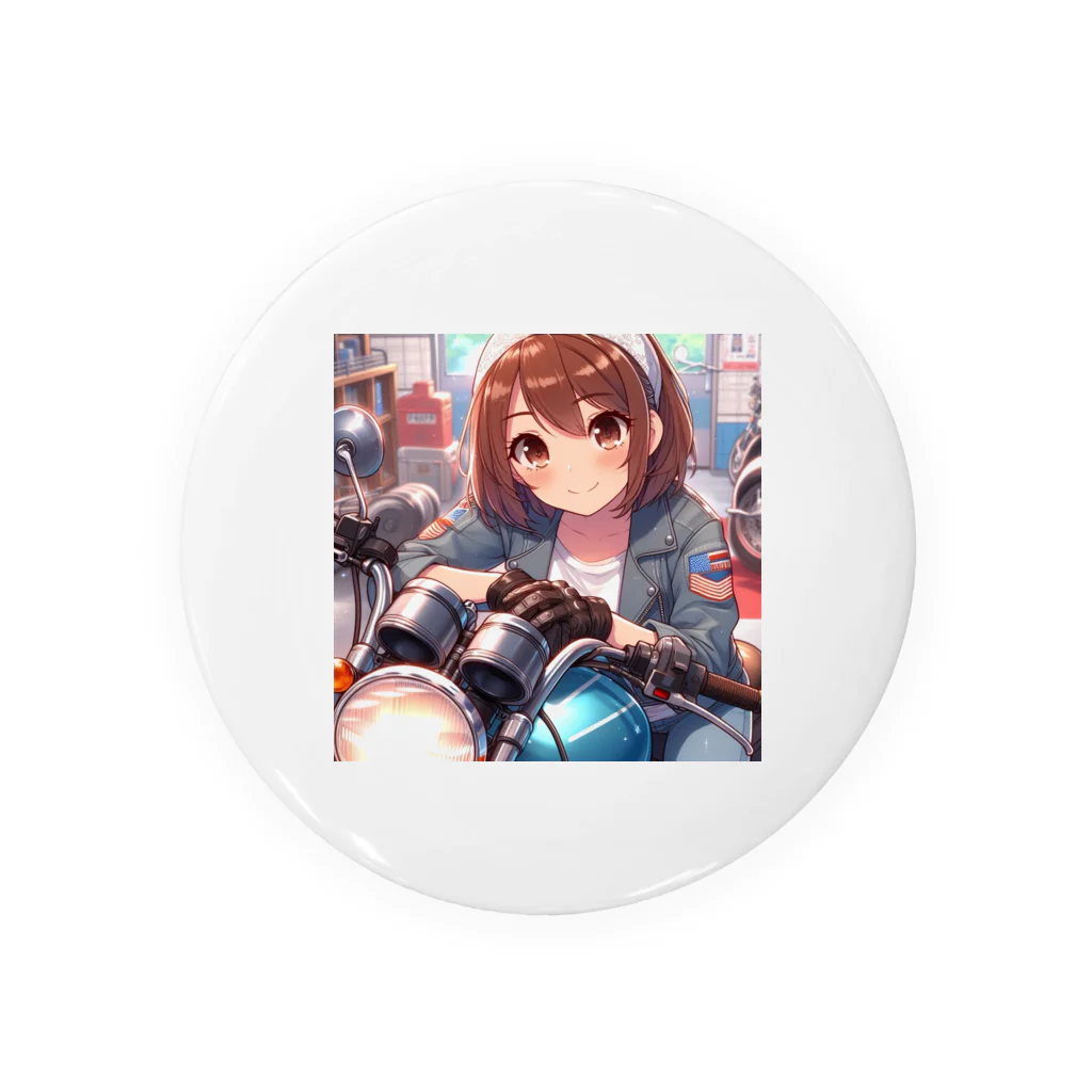 ライダーズのバイク女子　ばくおん系 Tin Badge