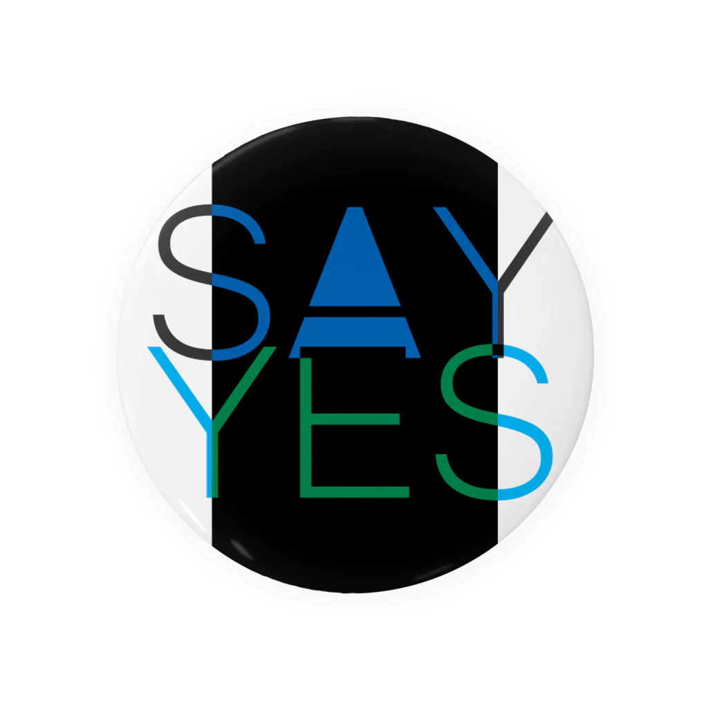 HugoDesignsのSay Yes! 缶バッジ