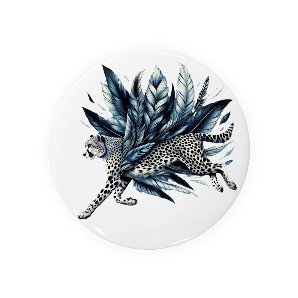 FUMYのフェザーランナーcheetah Tin Badge