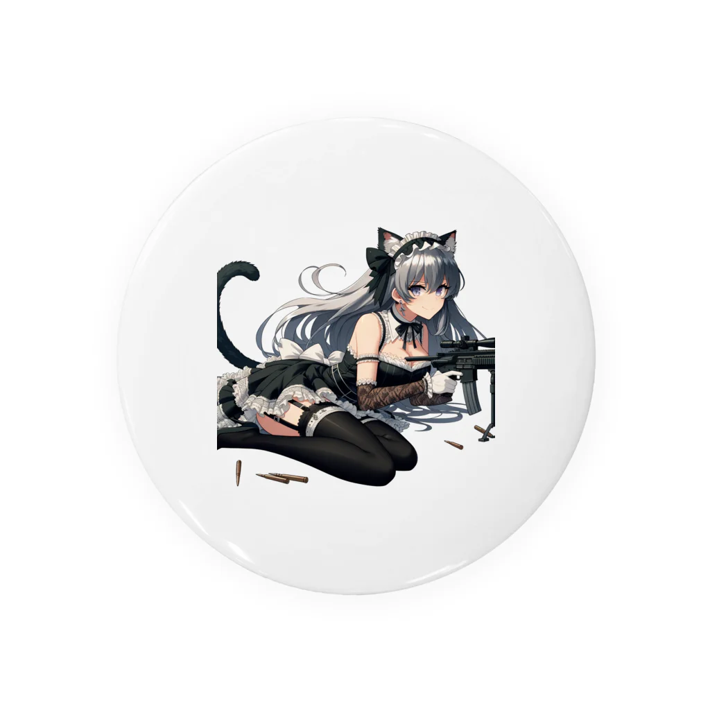 cray299の闘う猫メイド🐾5 Tin Badge