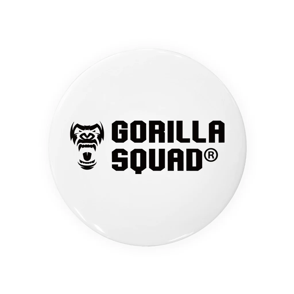 GORILLA SQUAD 公式ノベルティショップのGORILLA SQUAD ロゴ黒 缶バッジ