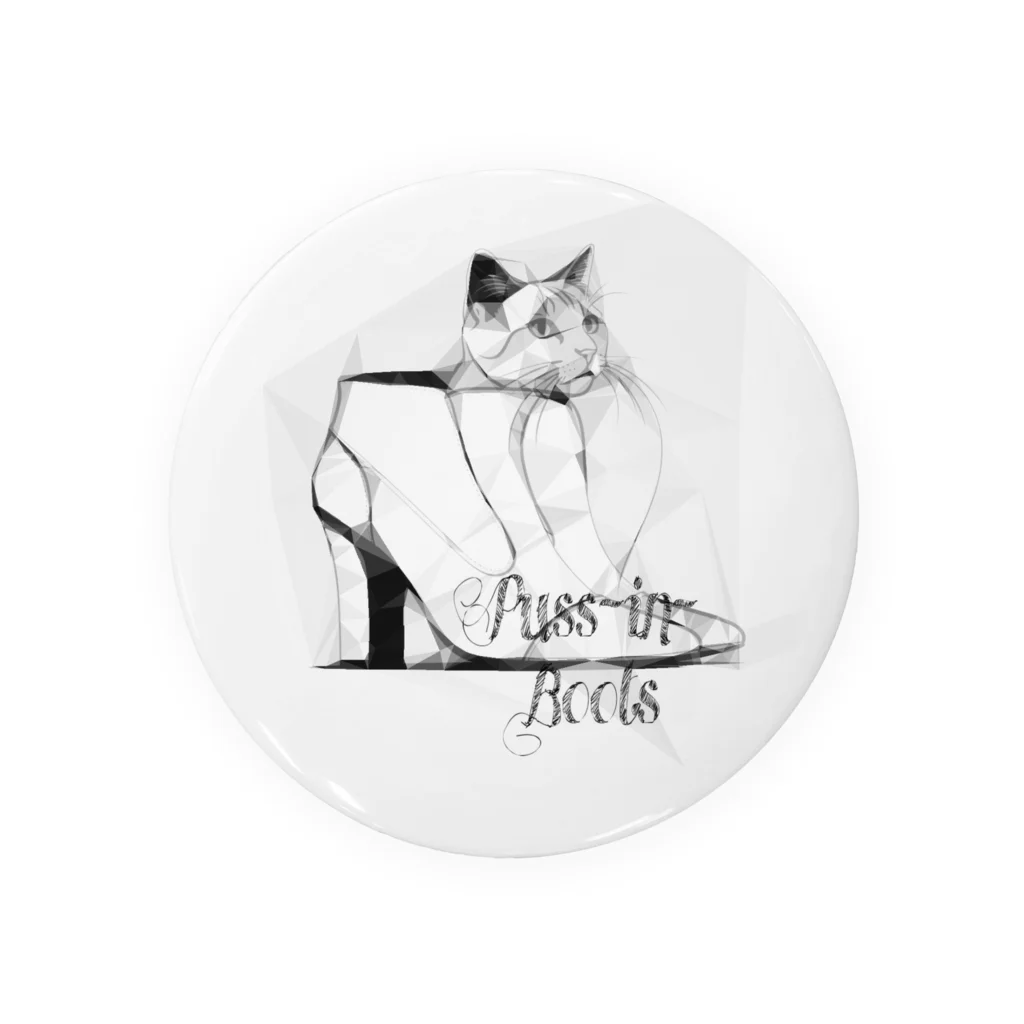 猫田丸尾の長靴の猫 Tin Badge