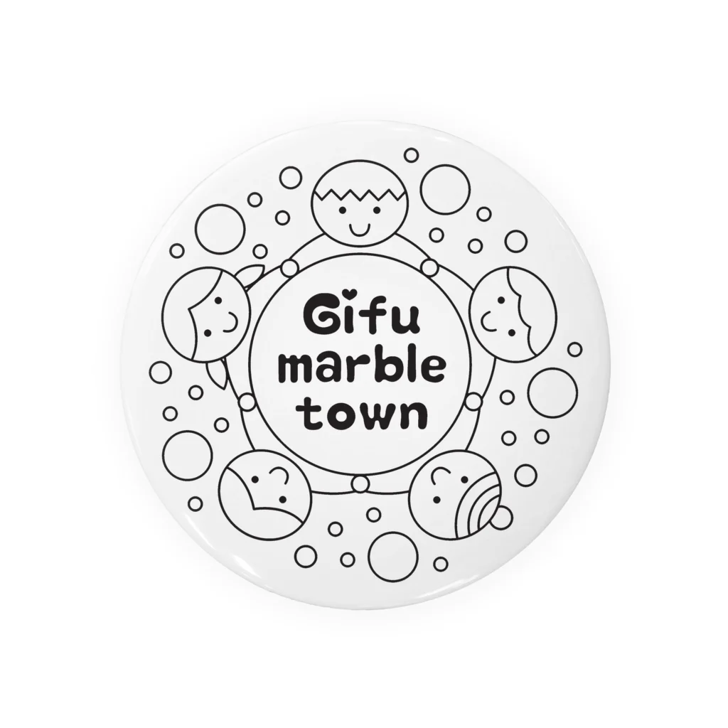 gifu-marbletownのぎふマーブルタウングッズ Tin Badge