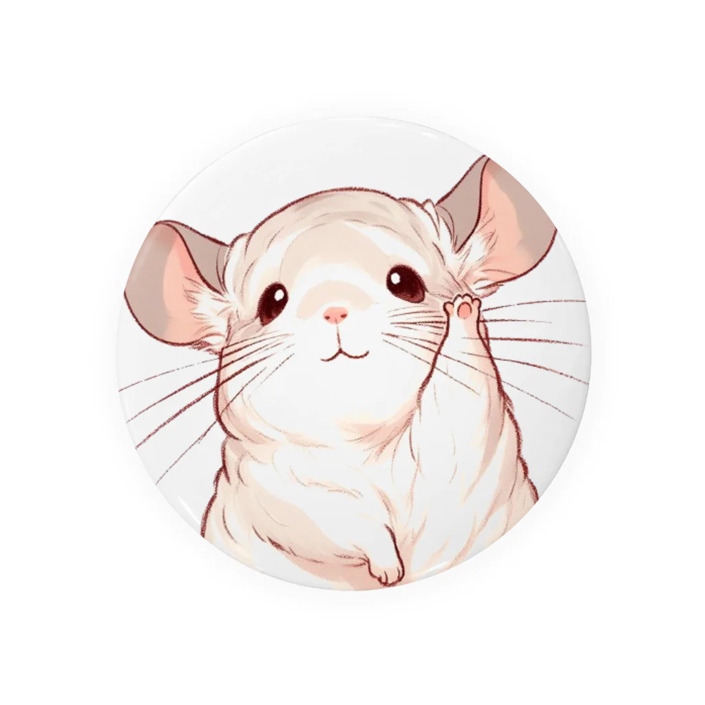 もふっとチンチラ🐭のおてあげチンチラ Tin Badge