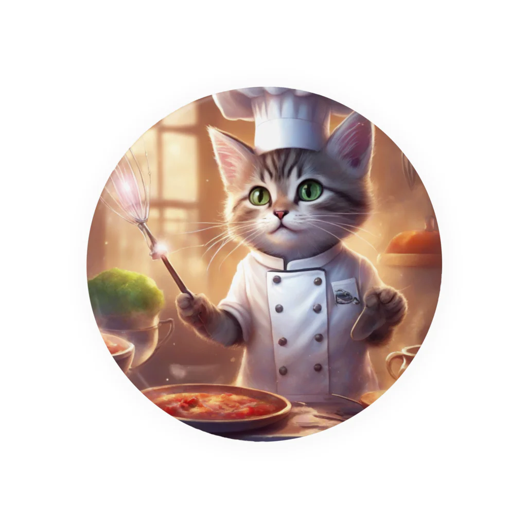 キャリーのcooking猫 Tin Badge