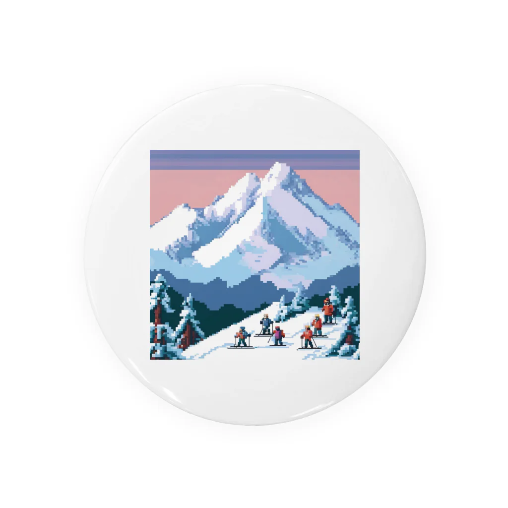 natori924のwinter sports Tin Badge