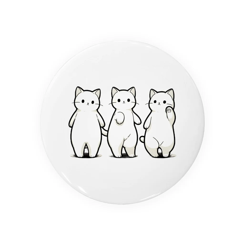 もふもふの森の3びきのこねこ Tin Badge