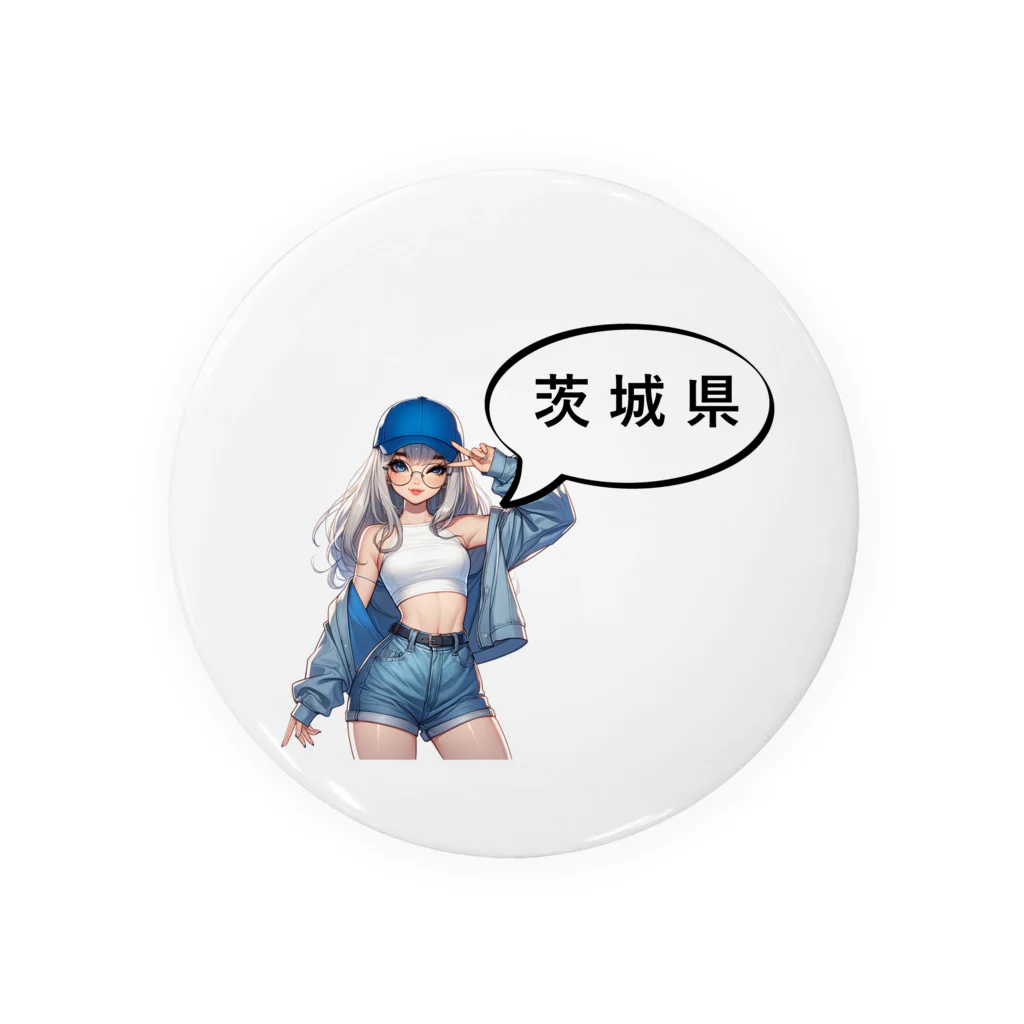 music_japanの茨城ガール（一部両面あり） Tin Badge