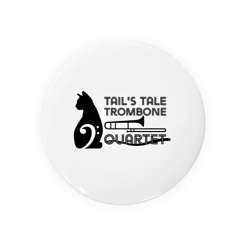 Tail's Tale Trombone Quartet（テイルズテイルトロンポーンカルテット）のTTTQ黒(透過) 缶バッジ