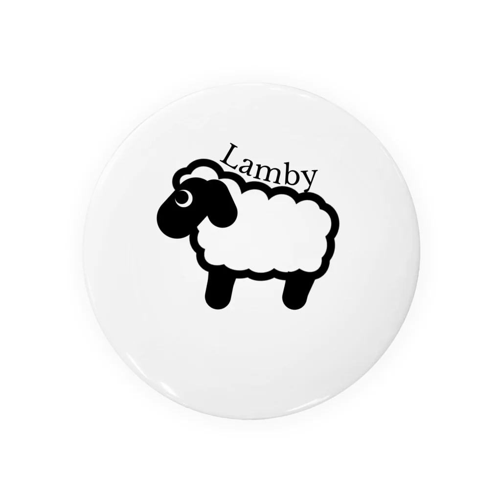 LambyのLamby背中ロゴシリーズ Tin Badge