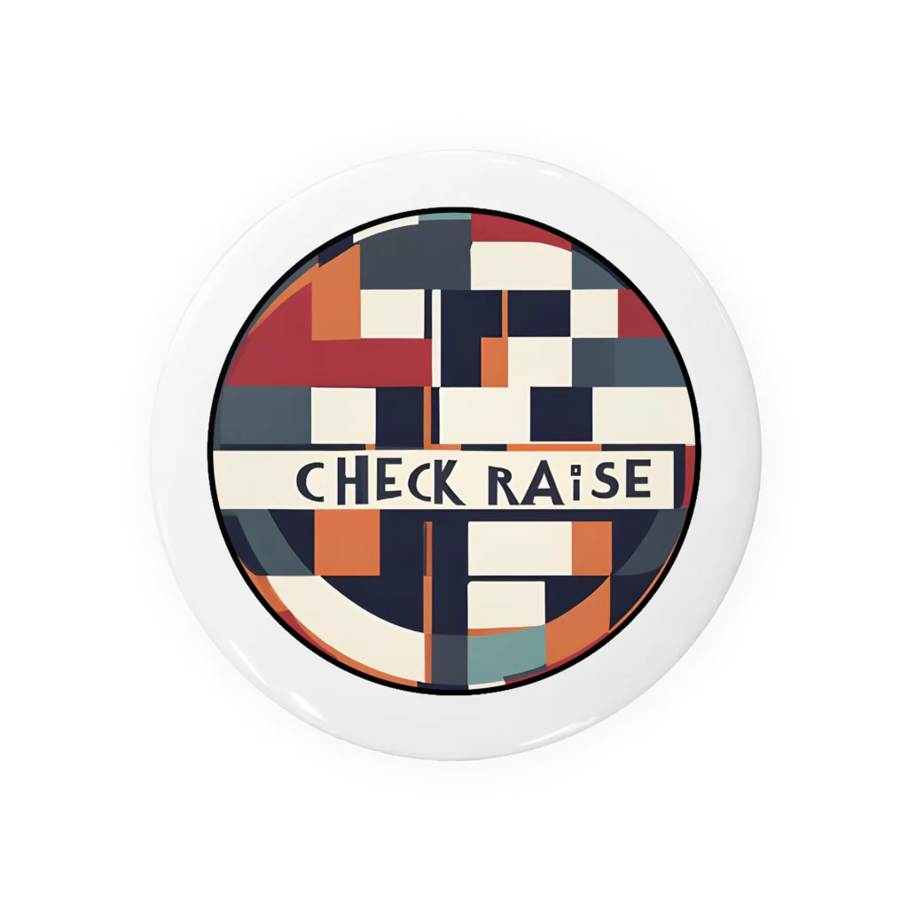 matyo_pokerのCheck Raise 缶バッジ（カードプロテクター） Tin Badge