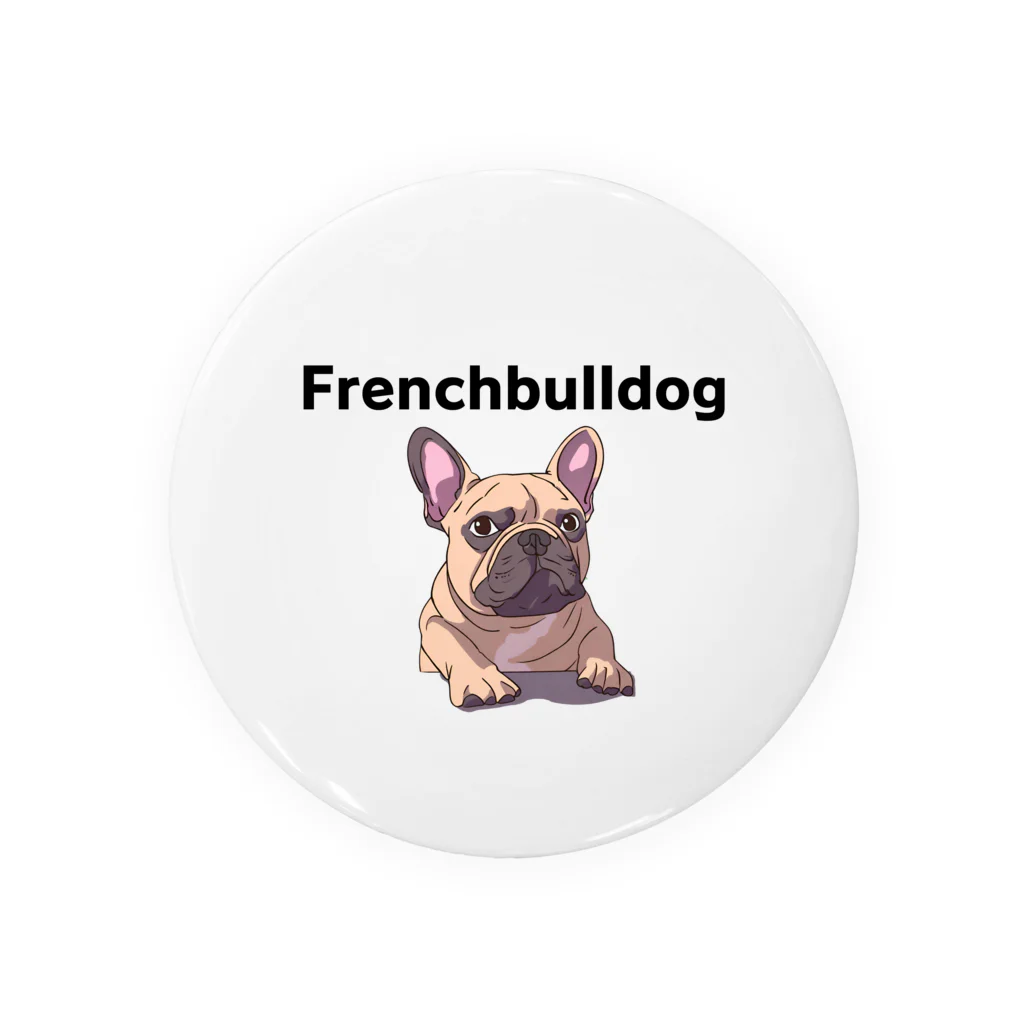 katamimi_ns_kawashimaのFrenchbulldog（フレンチブルドッグ） Tin Badge
