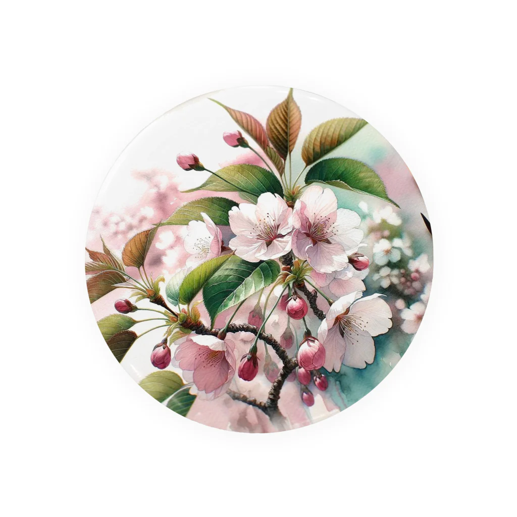 ゆかまるSHOPの葉桜 Tin Badge