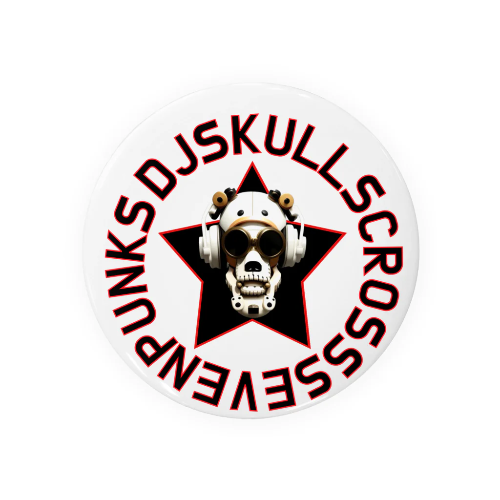 C7PUNKSのDJ SKULL 229 Tin Badge