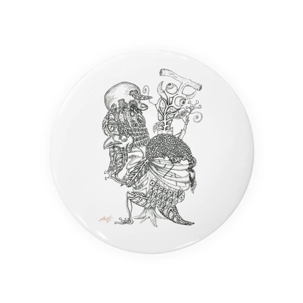 妖怪 水姫城-Yokai.Mizukijyo-ฅ^ơωơ^ฅ♡の『根古水ヒメの妖カイ画』10.カッパ Tin Badge