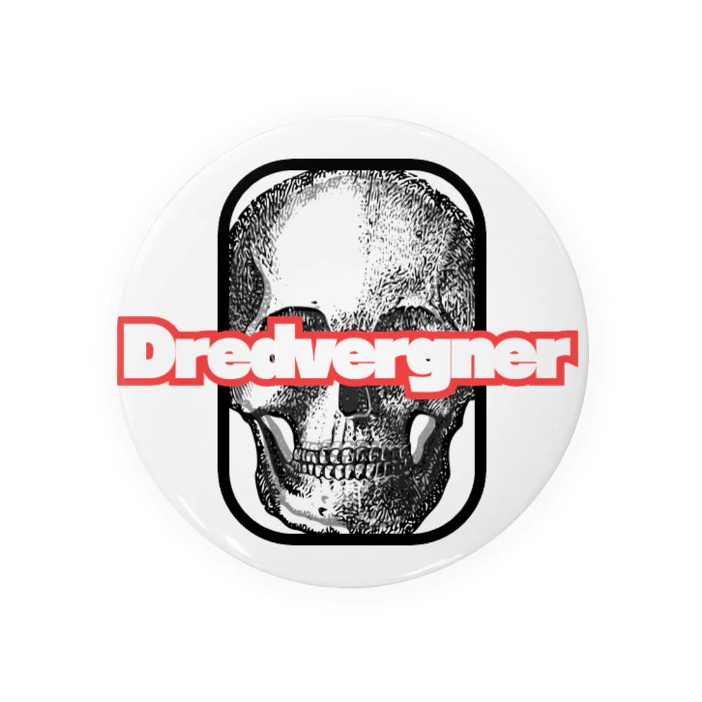 -DREDVERGNER-のBig Face Bone Tin Badge