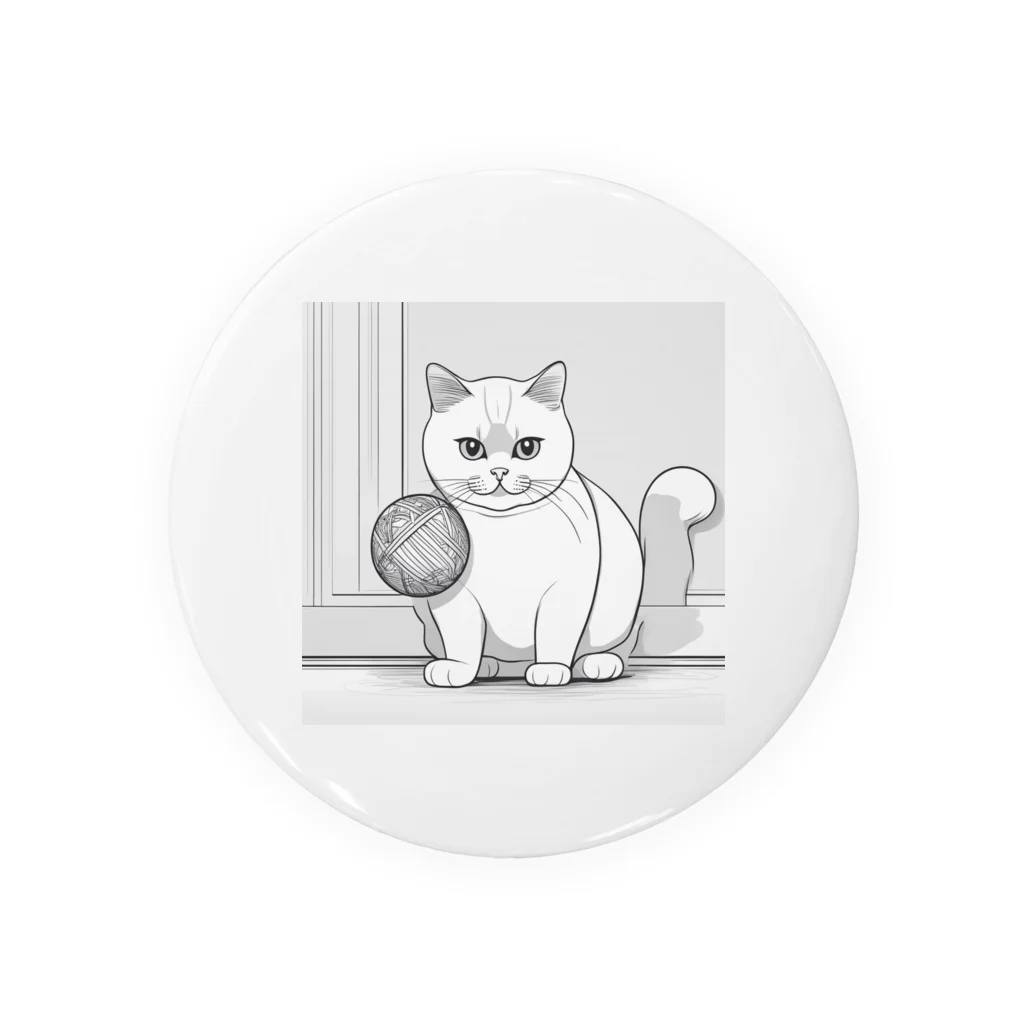 どうぶつやのブリティッシュショートヘア     猫 Tin Badge