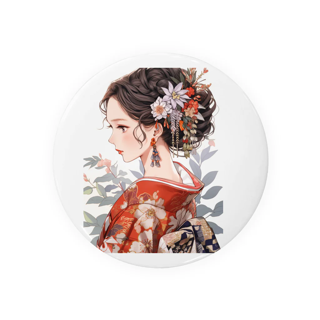 AQUAMETAVERSEの和服姿の女性　sanae 2074 Tin Badge