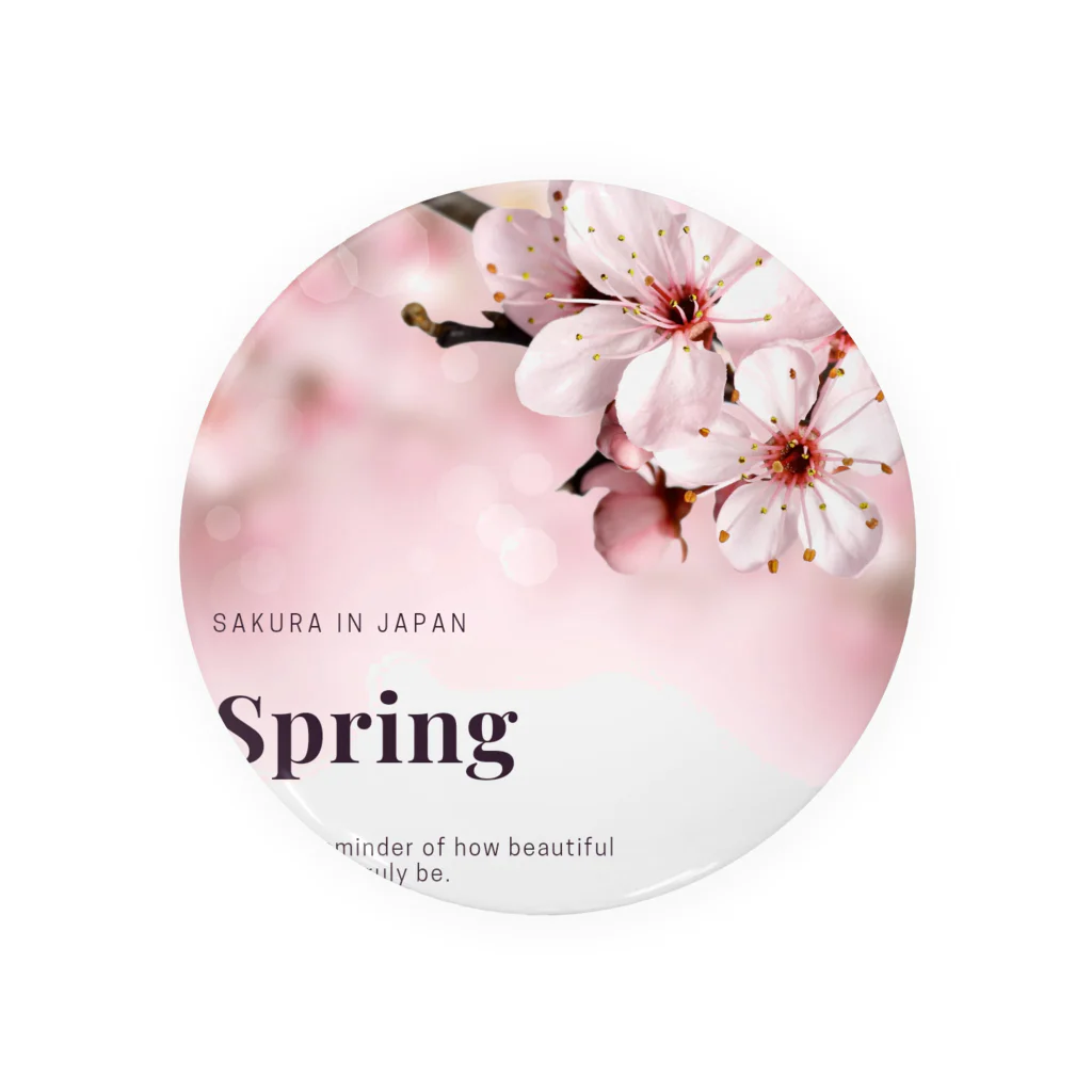 ウエディング♡カップルグッズの桜 Tin Badge