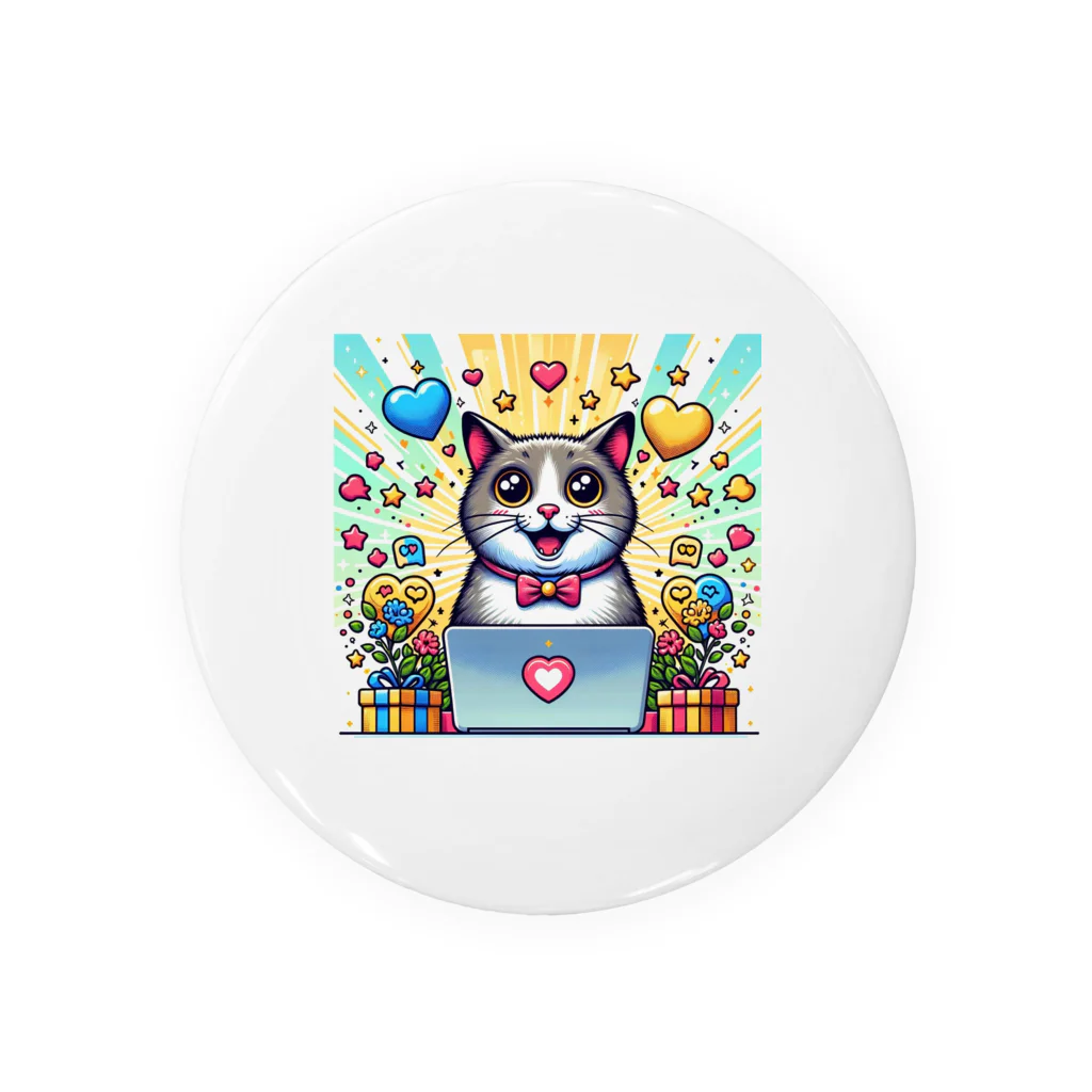 katohkouchiのCreate_an_illustration_of_a_cat_that_looks_incredi_new Tin Badge