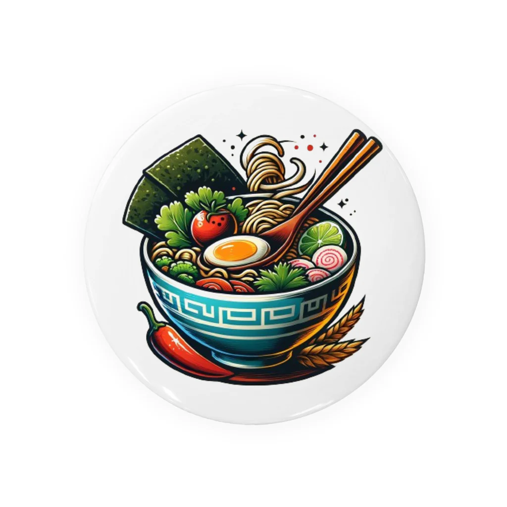 ブリッジの屋台のラーメン大好き Tin Badge