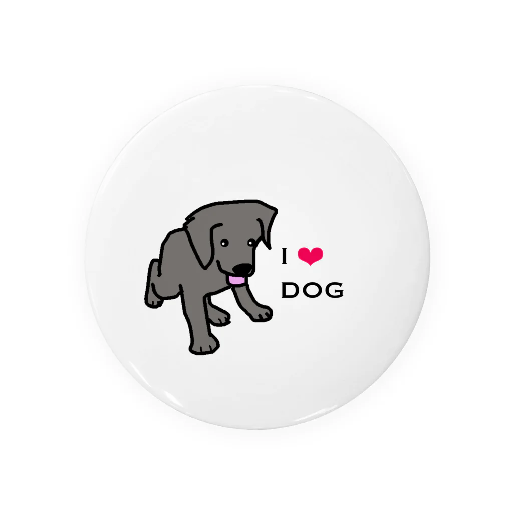 I Love Dog 0467のLab puppy Tin Badge