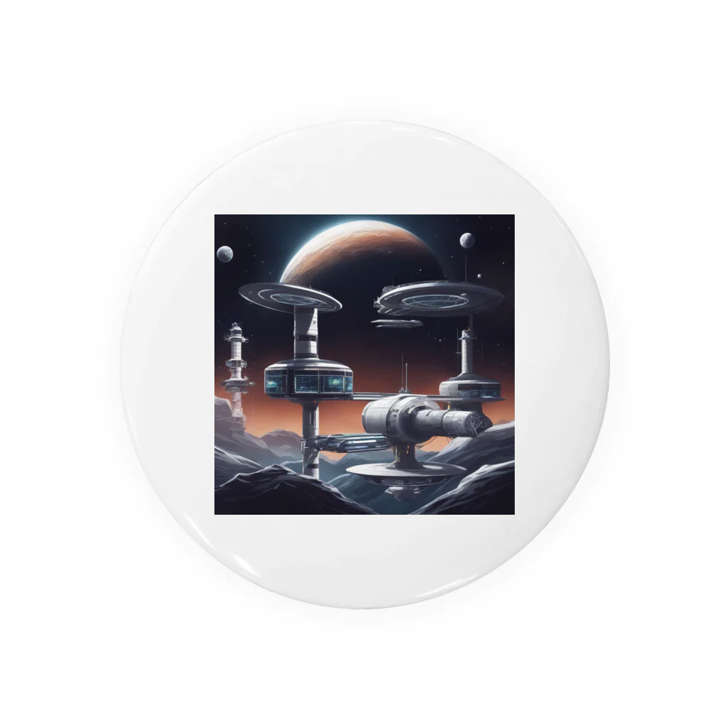 Banksy-sの1. Futura Space Station Tin Badge