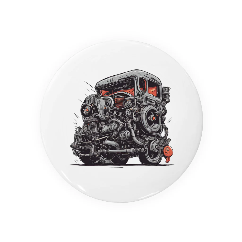 マッドシンの生き返ったスクラップカー Tin Badge