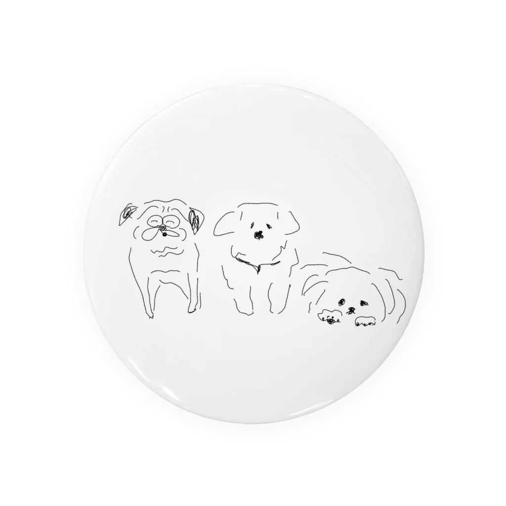 ヤオマサショウテンのヤオマサ看板犬 Tin Badge