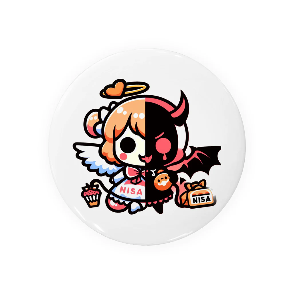 Shakkiri3のNISA（天使と悪魔） Tin Badge