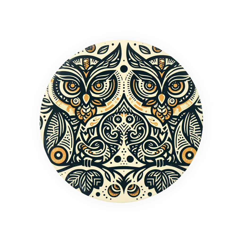 kotpopのSymmetrical Owls Tin Badge