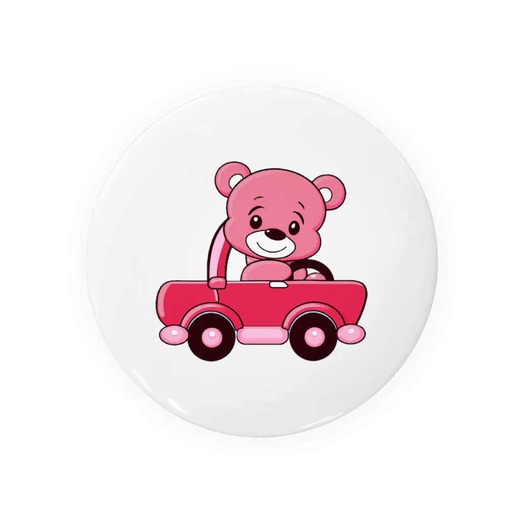 くま好きのおみせ🧸🌷︎の運転クマちゃん Tin Badge