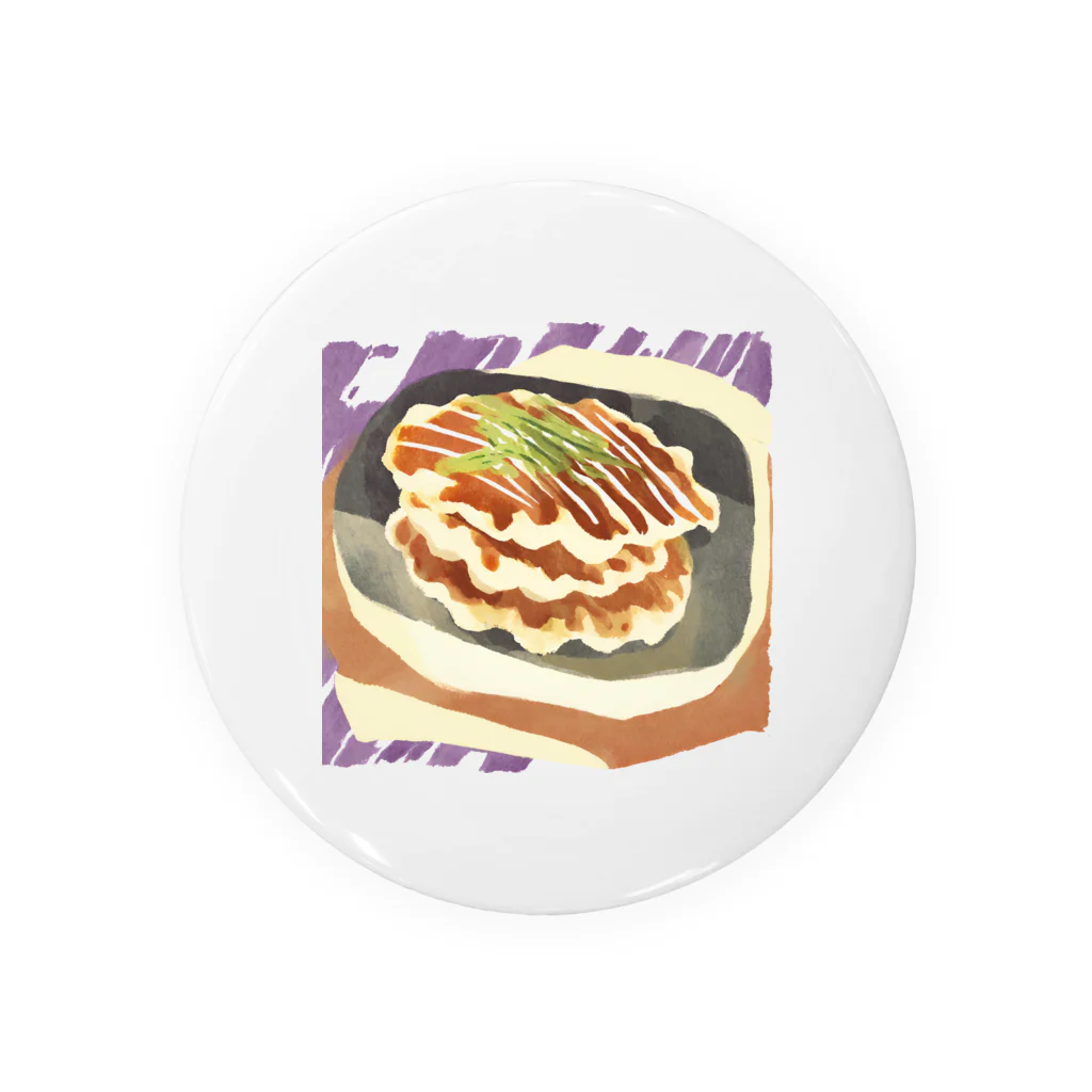 K-SHIKI_JapanesethingsのOKONOMIYAKI Tin Badge