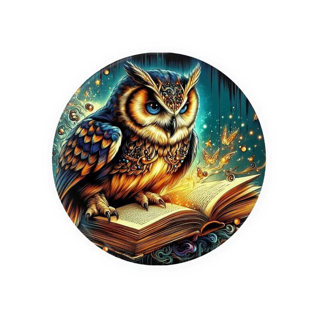 終わらない夢🌈のフクロウ🦉🌕 Tin Badge