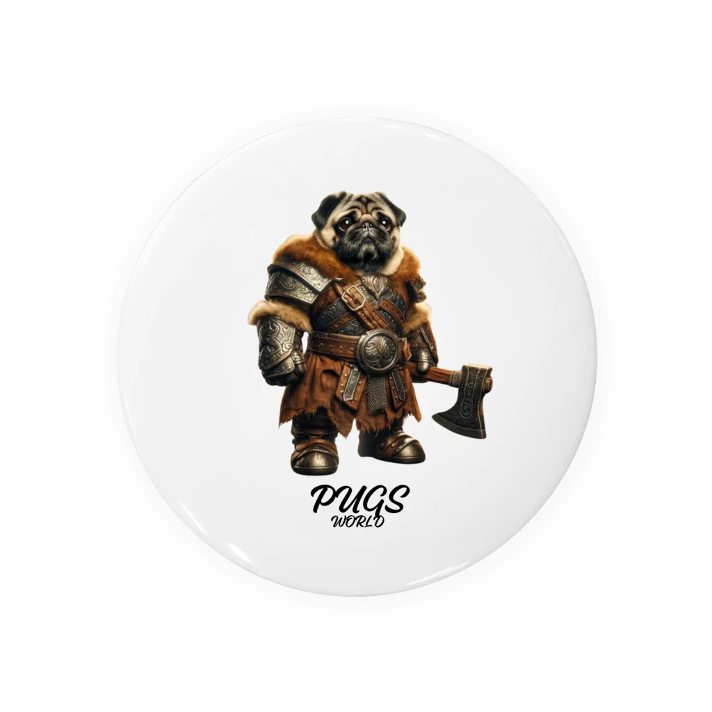 パグの世界の異世界のパグちゃん Tin Badge