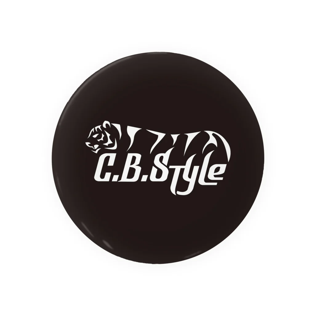 C.B. Style (CRAZY BEAST Style)のC.B. Style ブラック 缶バッジ