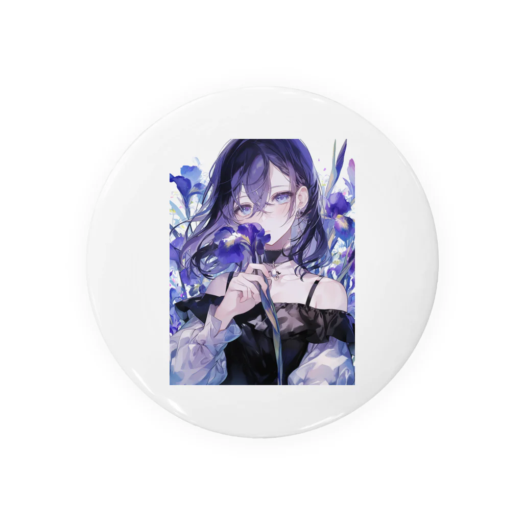 AQUAMETAVERSEの花菖蒲の優美な香り　BLUE PLUM  691 Tin Badge