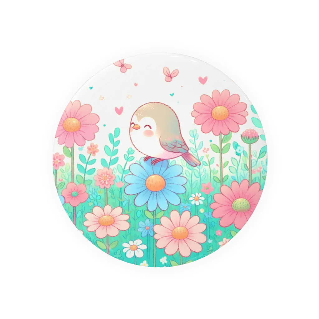 みきころん♡の小鳥のさえずり Tin Badge