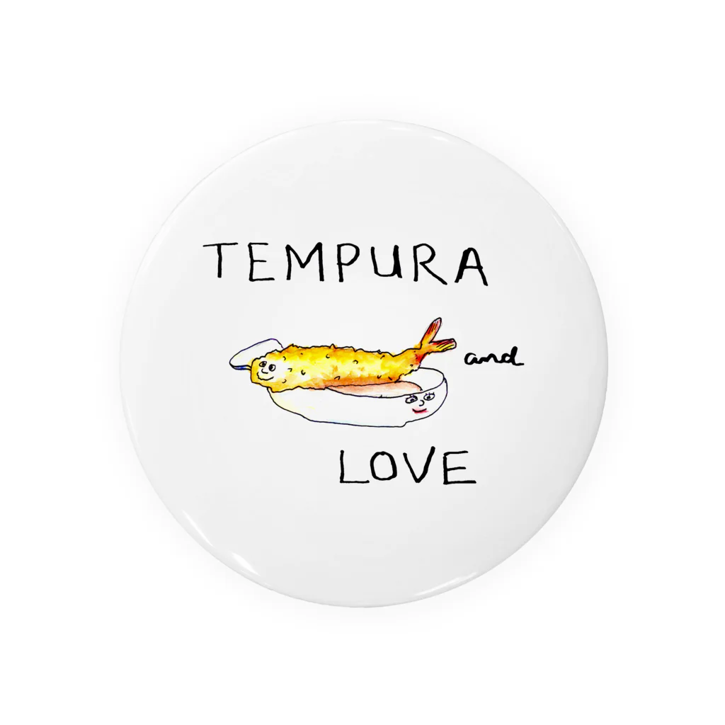 SquidinkのTempura and Love Tin Badge