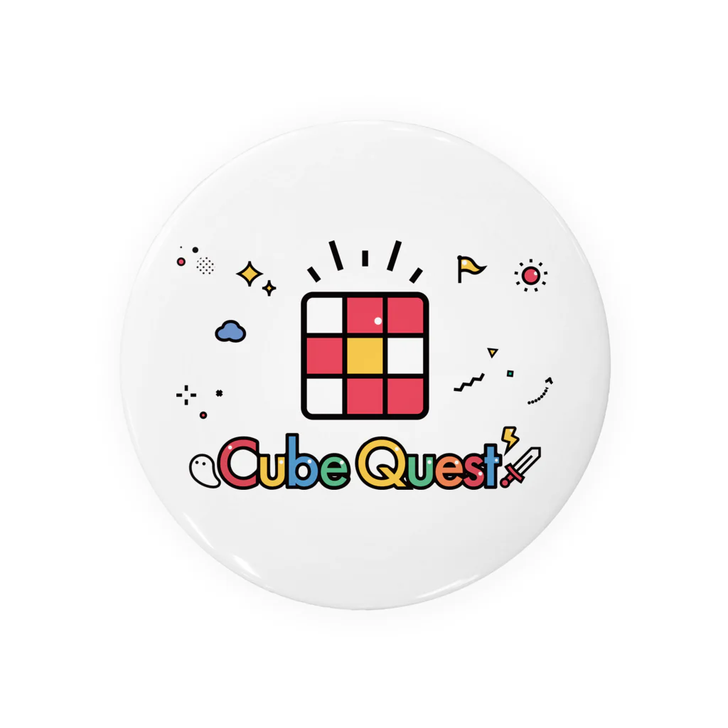 KURUKURU-BOCCIのCube Questのロゴ 缶バッジ