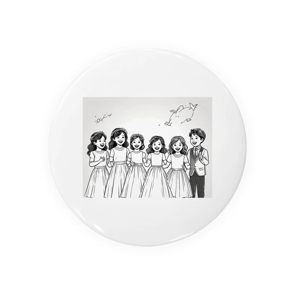 studio eizoの結婚式でのこどもたちの歌声🎵 Tin Badge