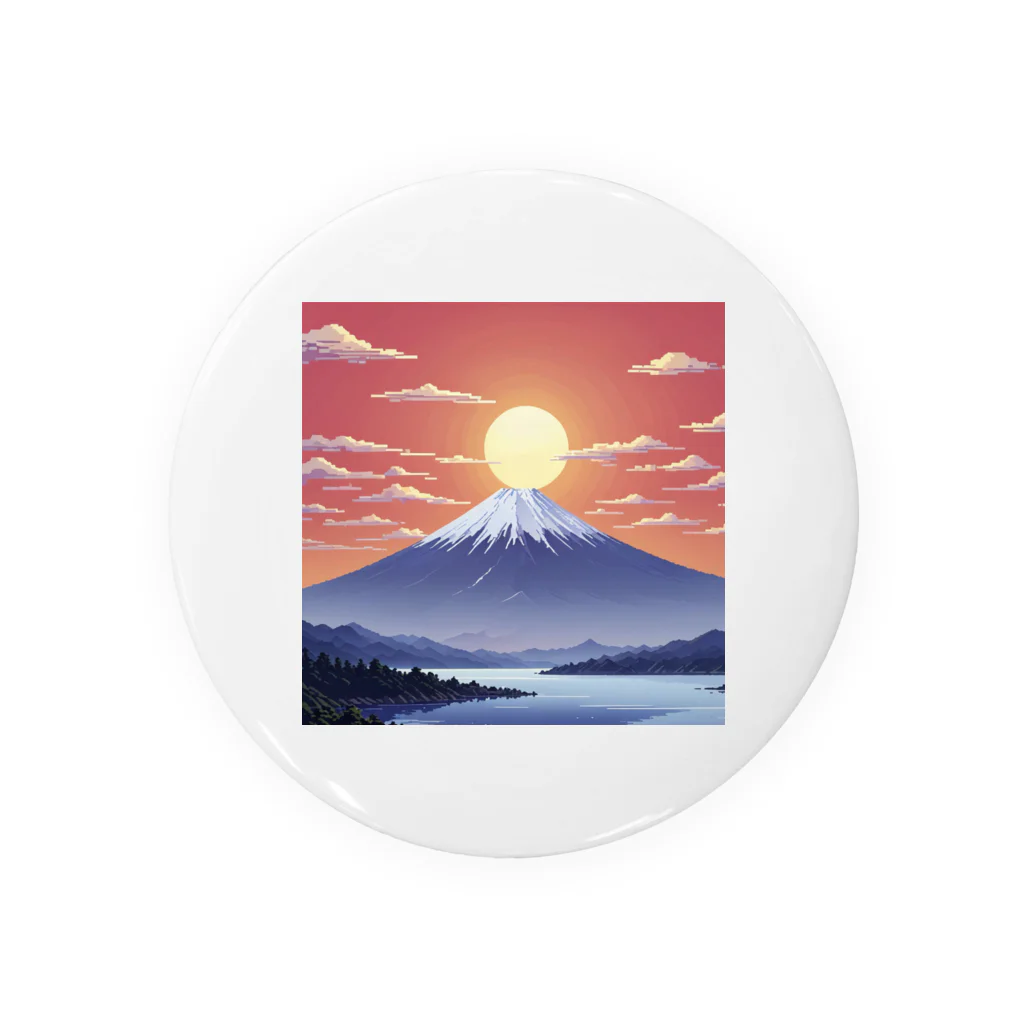 horiesotaのドット絵の朝日 Tin Badge