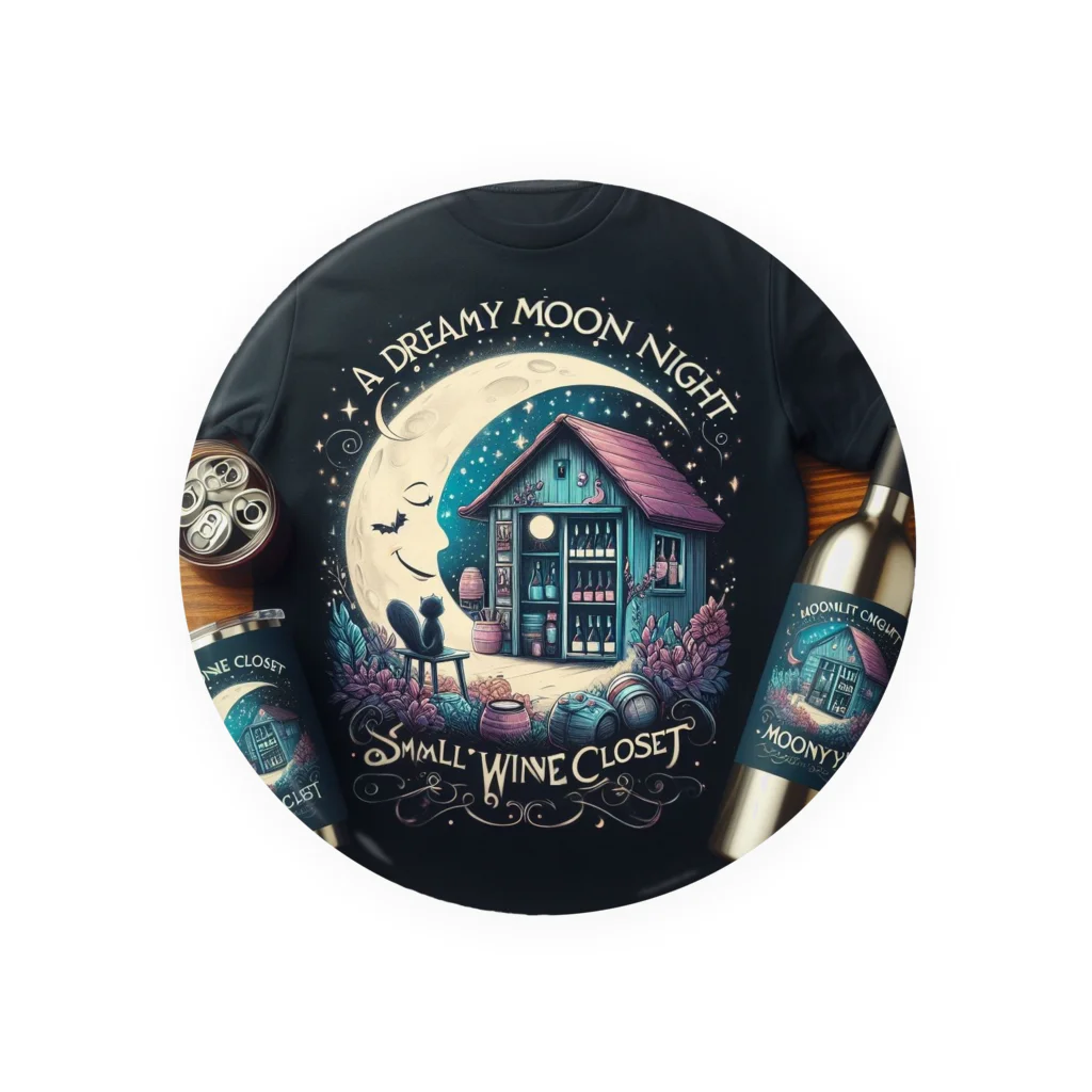 MOONY'S Wine ClosetのA Dreamy moon night Tin Badge