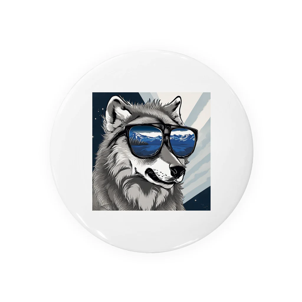 CoolShades CrittersのStylishWolf Shades Tin Badge