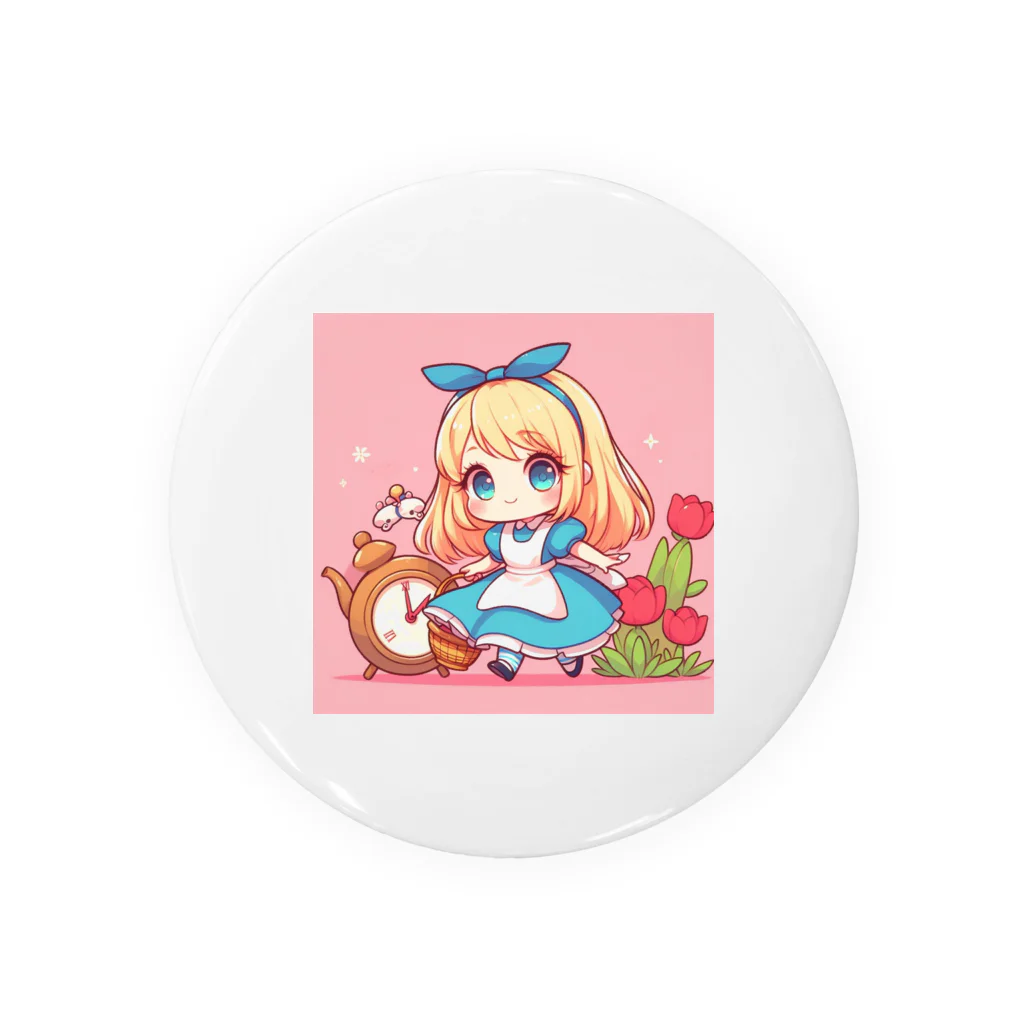 xsayaxの不思議の国のアリス少女 Tin Badge