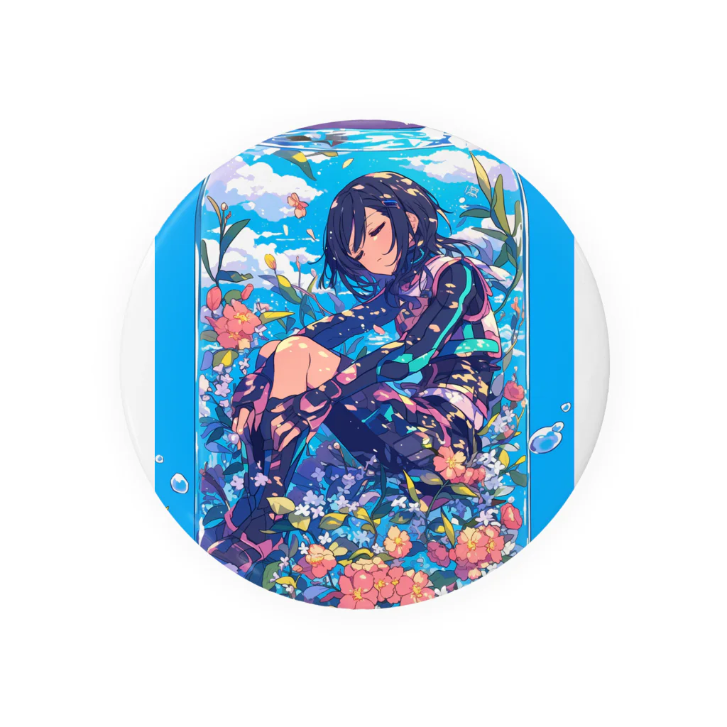 AQUAMETAVERSEの瓶の中のヒーロー　なでしこ1478 Tin Badge