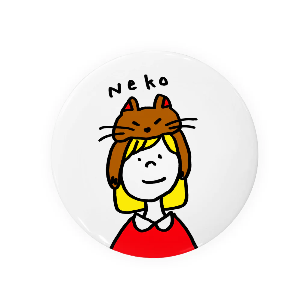 natalieのナッティとねこ Tin Badge