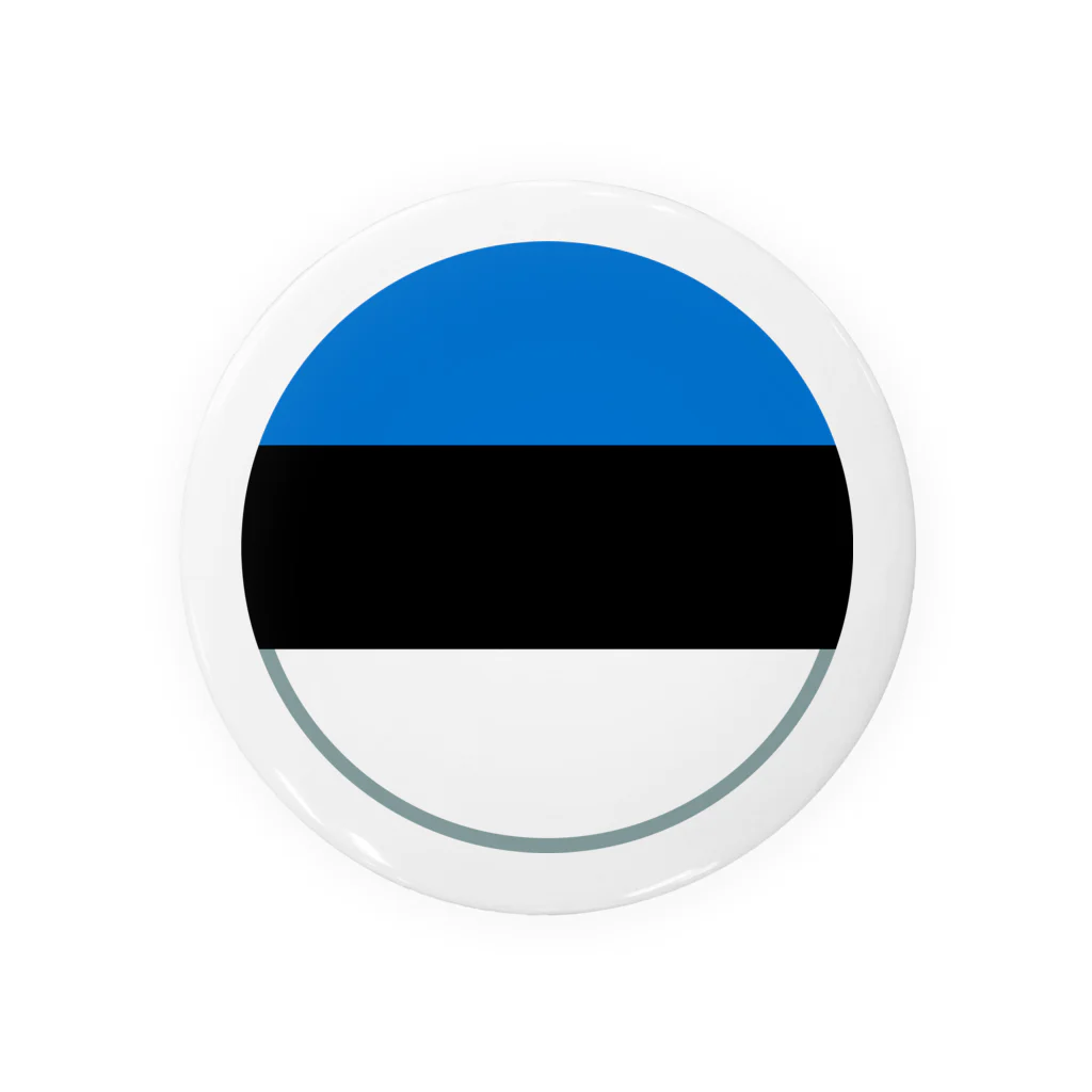 お絵かき屋さんのエストニアの国旗 缶バッジ