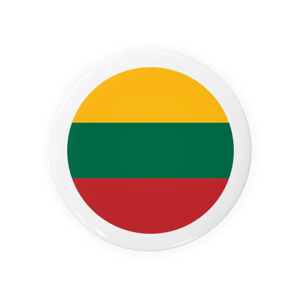 お絵かき屋さんのリトアニアの国旗 缶バッジ